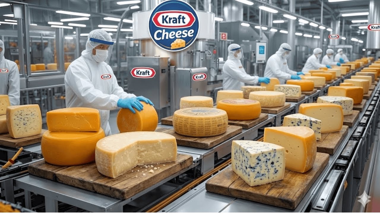 Inside the Cheese Factory: The Journey From Cow’s Milk to Delicious Cheese Slices (Full Process)