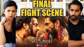 BAHUBALI 2 FINAL FIGHT SCENE REACTION!! | Prabhas | Baahubali 2 Climax Scene