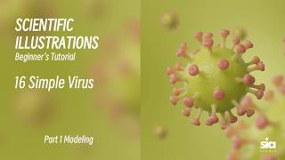 Full Beginner C4D Tutorial for Scientific Visualization | Modeling Guide | 16 Simple Virus News
