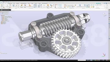 Solid Edge 2019 - Animated Worm Gear