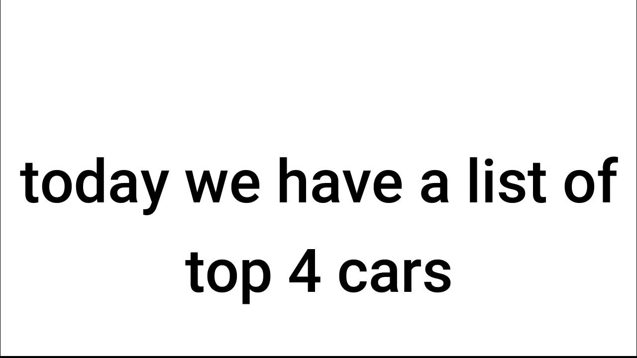 top-4-car-youtube