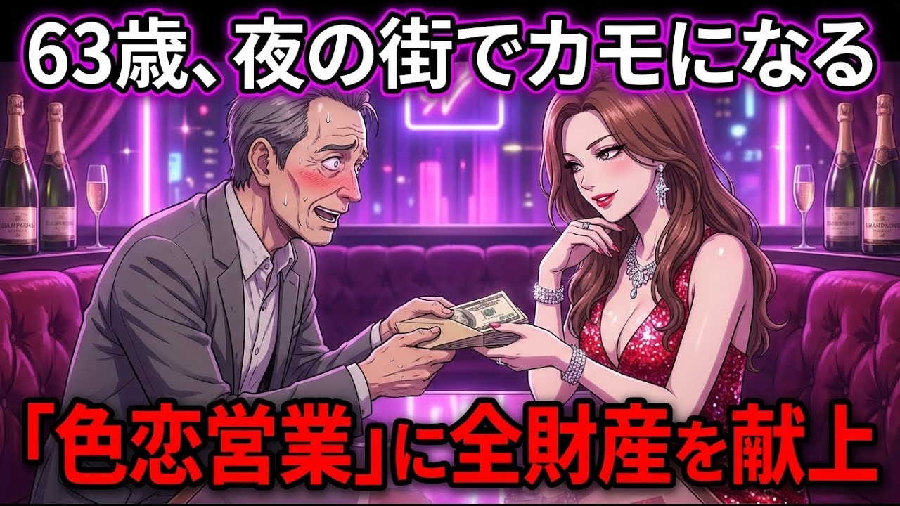 退職金2000万を「キャバクラ」に溶かした63歳男の末路。No.1嬢の「お店辞めて一緒になりたい」を信じた結果【シニア朗読雑学】