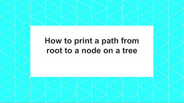 Visual illustration: how to print the path from root to a node in a tree