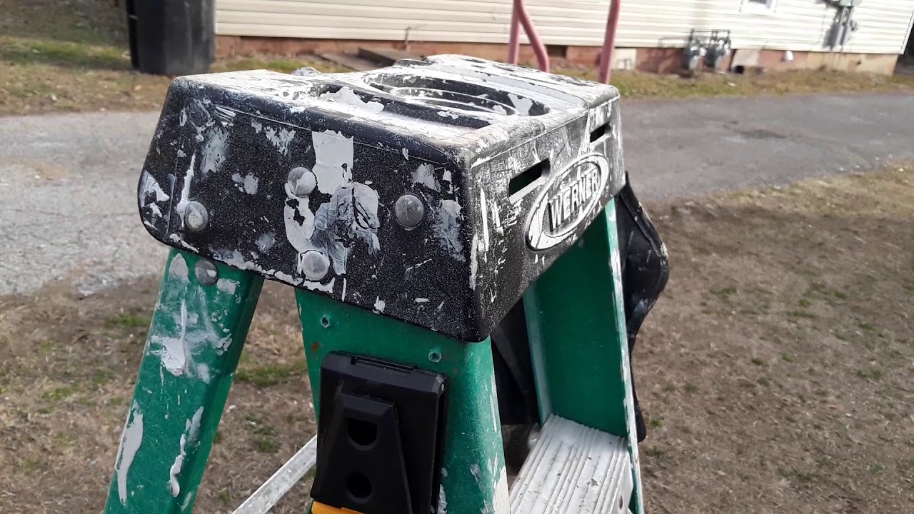 Werner step ladder modification. - YouTube