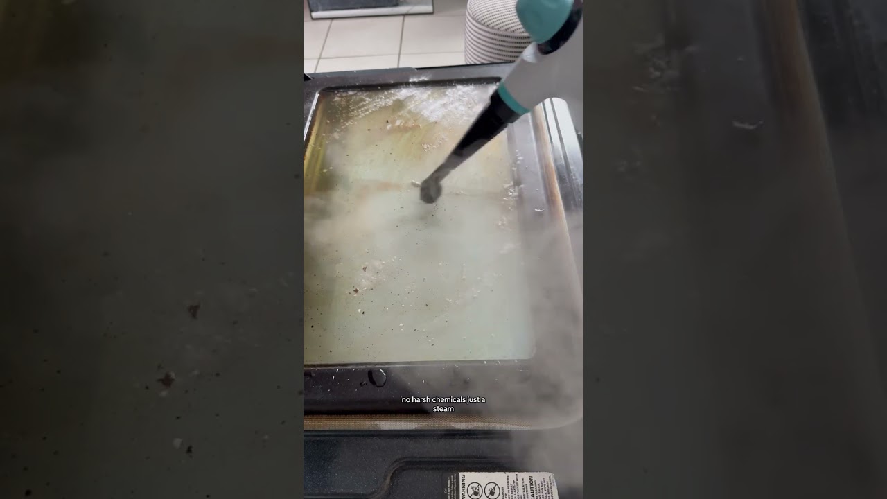 The easiest way to clean your oven - try this steam cleaner! Tired of scrubbing your oven after the