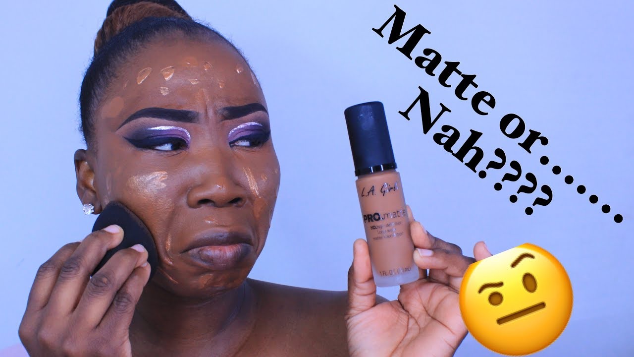 NEW L.A GIRL PRO MATTE FOUNDATION REVIEW