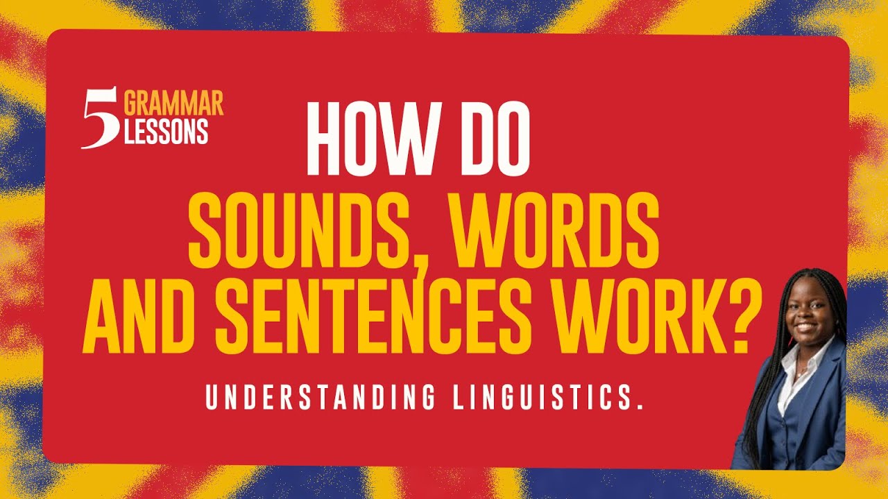 How do Sounds, Words and Sentences WORK? 