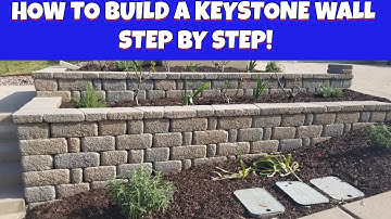 How to Build a Keystone Retaining Wall | DIY Block Wall Tutoria