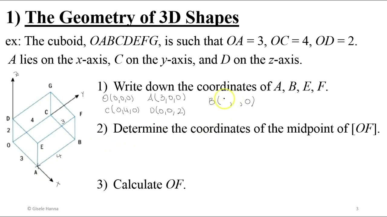 Midpoint and Distance formula in 3D