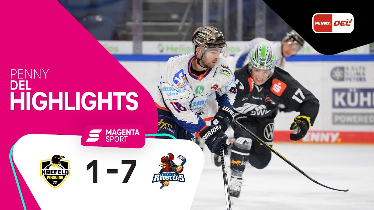 Krefeld Pinguine - Iserlohn Roosters | Highlights PENNY DEL 21/22