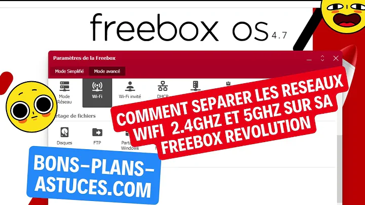 How to dissociate or separate 2.4ghz and 5ghz wifi networks on a FREEBOX REVOLUTION - POP