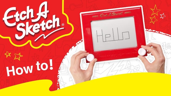 How to draw a circle on an Etch A Sketch  Etch A Sketch drawing tutorial 