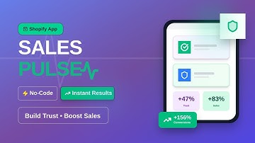 SalesPulse: The No-Code Shopify App That INSTANTLY Solves Your Trust Problem & Boosts Conversions