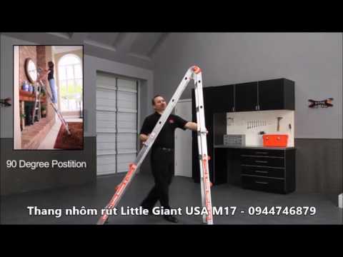 Thang Nhôm Little Giant - Thang nhôm rút Little Giant USA M17 - 0944746879