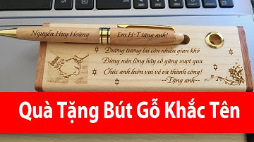 Quà Tặng Bút Gỗ Khắc Tên