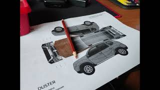 Сборка   Модели Renault Duster из бумаги