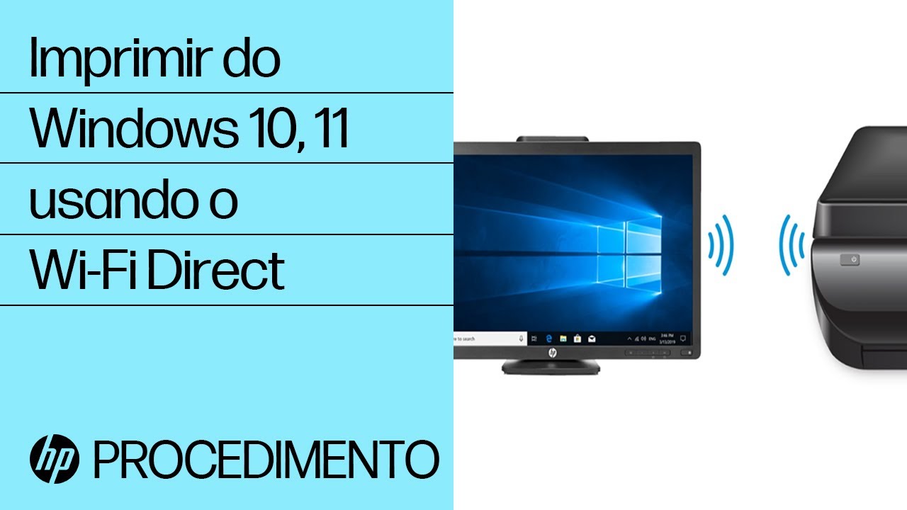 Como imprimir do Windows 10, 11 usando o Wi-Fi Direct