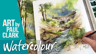 How to Paint an Old Bridge with a Stream in Watercolour