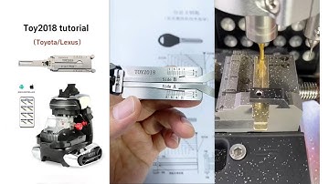 Pick, Decode and Cut Toyota TOY2018 Key by 2M2 Tank 2 Pro- OBDII365