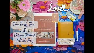 🎀 MINI COLLAB DAY! Fun Foodie Box + Vision Board + Good Vibes ✨🍕💕
