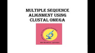 Multiple sequence alignment practical
