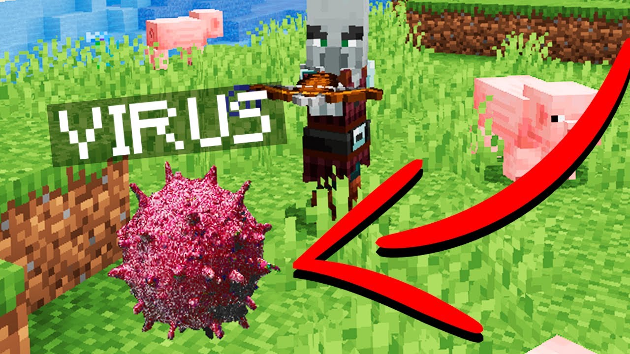 MINECRAFT pero JUGANDO COMO UN VIRUS 🦠😱 MINECRAFT ALEATORIO YouTube