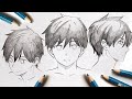 How to Draw Anime Faces from ANY ANGLE! (BOY) Full BEGINNER Guide