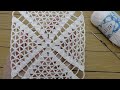 КВАДРАТНЫЙ МОТИВ КРЮЧКОМ простое вязание для начинающих Crochet square motifs Tutorial for beginners