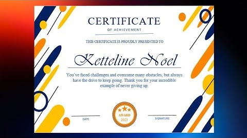 How to Create an Appreciation Certificate in MS Word #certificatedesign #appreciation