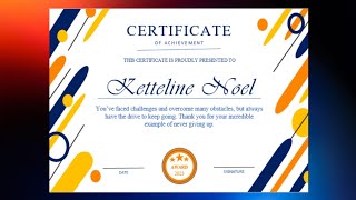 How to Create an Appreciation Certificate in MS Word
