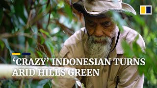 Indonesian ‘madman’ turns barren hills green by planting 11,000 trees