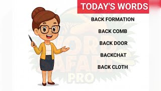 Episode 54: 🦁 Back-to-Back Word Power! BACK FORMATION, BACK COMB, BACK DOOR, BACKCHAT, BACK CLOTH 💥