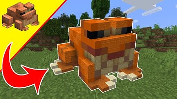 Orange Frog Statue Tutorial - Minecraft Mob Statue - Minecraft Build