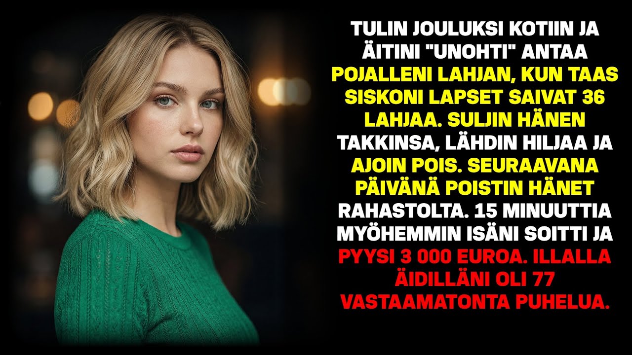 Jouluna heidän lapsensa saivat 36 lahjaa – poikani 0. Minä lähdin pois…