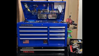 Ultimate Toolbox Organization and Review! - Harbor Freight (U.S. General) 44” Top Box Tool Review