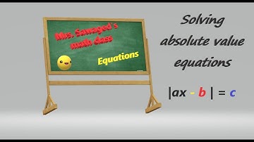 1.4H solving absolute value equations