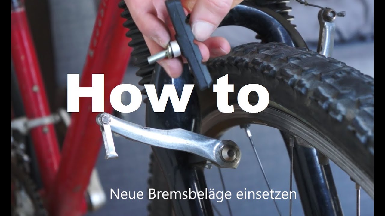 How to change v brake pads 