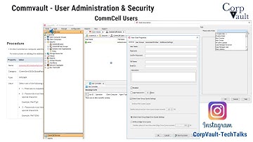 #Commvault - User Administration & Security - CommCell Users (for beginners) - Part-01