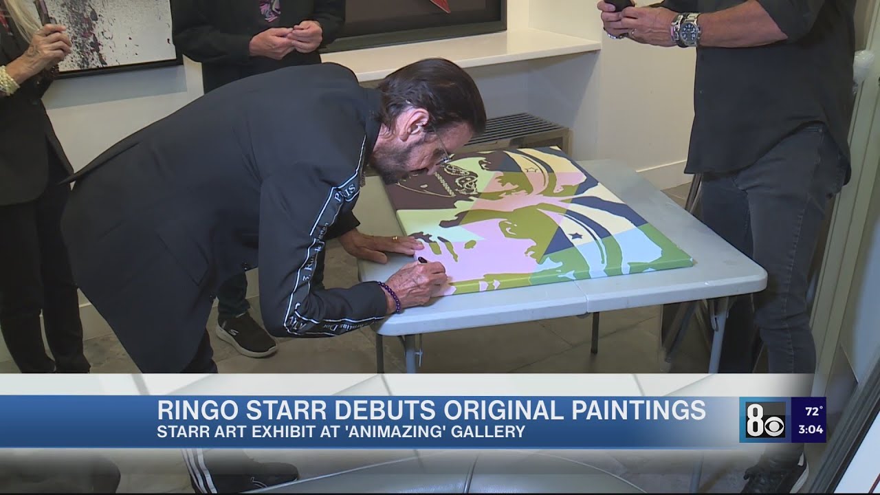 Ringo Starr debuts original paintings at Animazing Art Gallery in Las Vegas