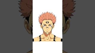 Can You Guess This Anime Legend? 😳🔥 Ryomen Sukuna drawing from Jujutsu Kaisen  #shorts #art #anime