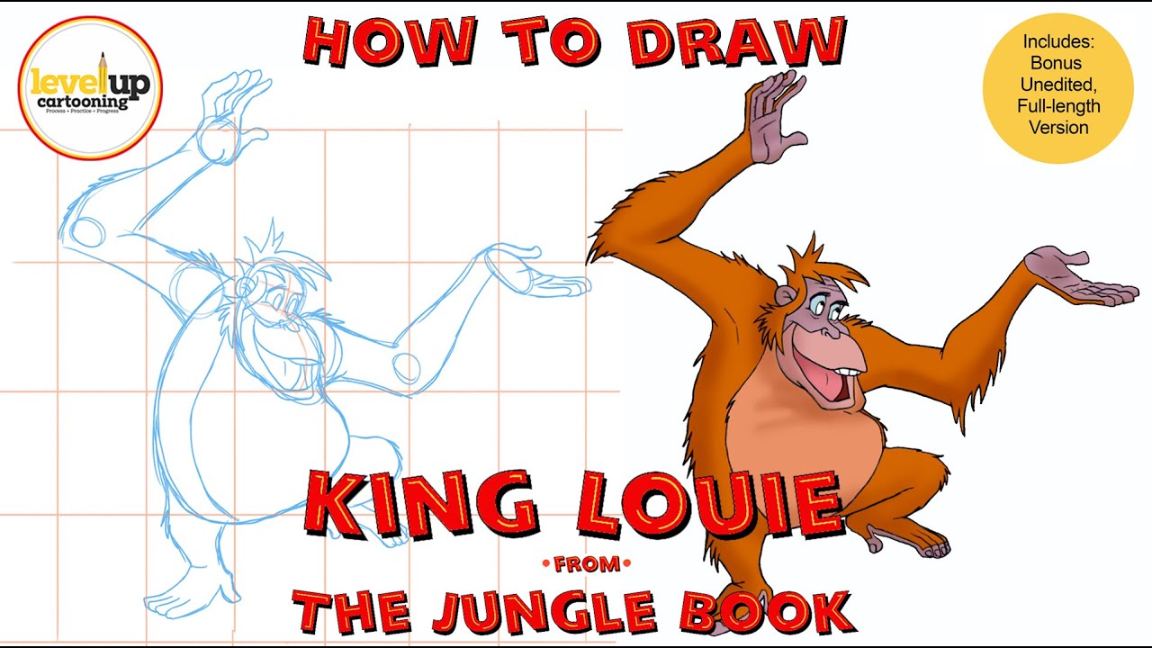 Draw Jungle Book Characters Step by Step - YouTube