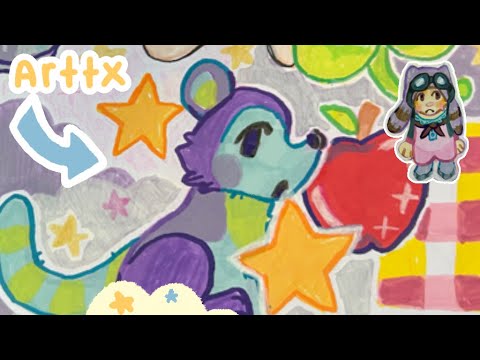 Trying Acrylic Markers for the First Time - YouTube
