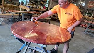 48 inch round cedar table