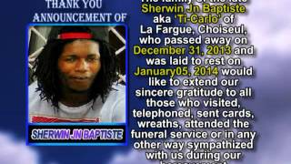 Sherwin Jn Baptiste thank you