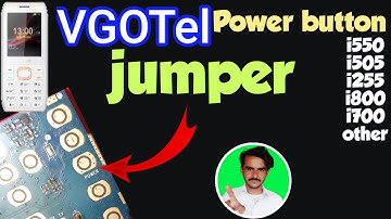 Vgo tel i550 Power Button Ways|i700 i800 i255 i500 Power Key Not Working Solution