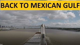 Mississippi river Back to Mexican Gulf - Time Lapse 4K