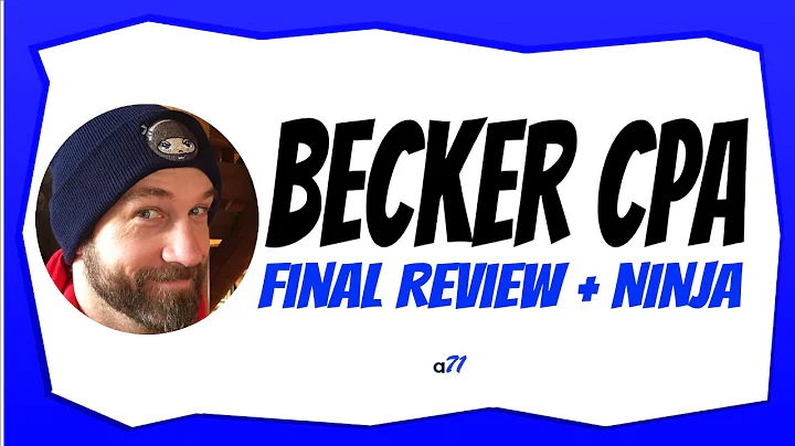 Becker CPA Final Review + NINJA Study Plan