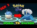 EVOLVING SPHEAL TO WALREIN (POKEMON GO GEN 3 EVOLUTION)