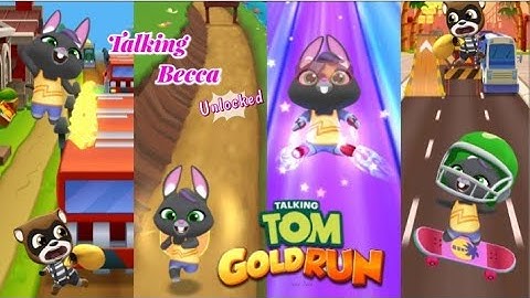 #Talking Tom Gold Run NEW CHARACTER"TALKING BECCA🐰"Android Gameplay @TalkingTom @TalkingAngela #ajju