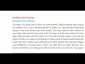 Class 6th : Ch 1 Reading comprehension